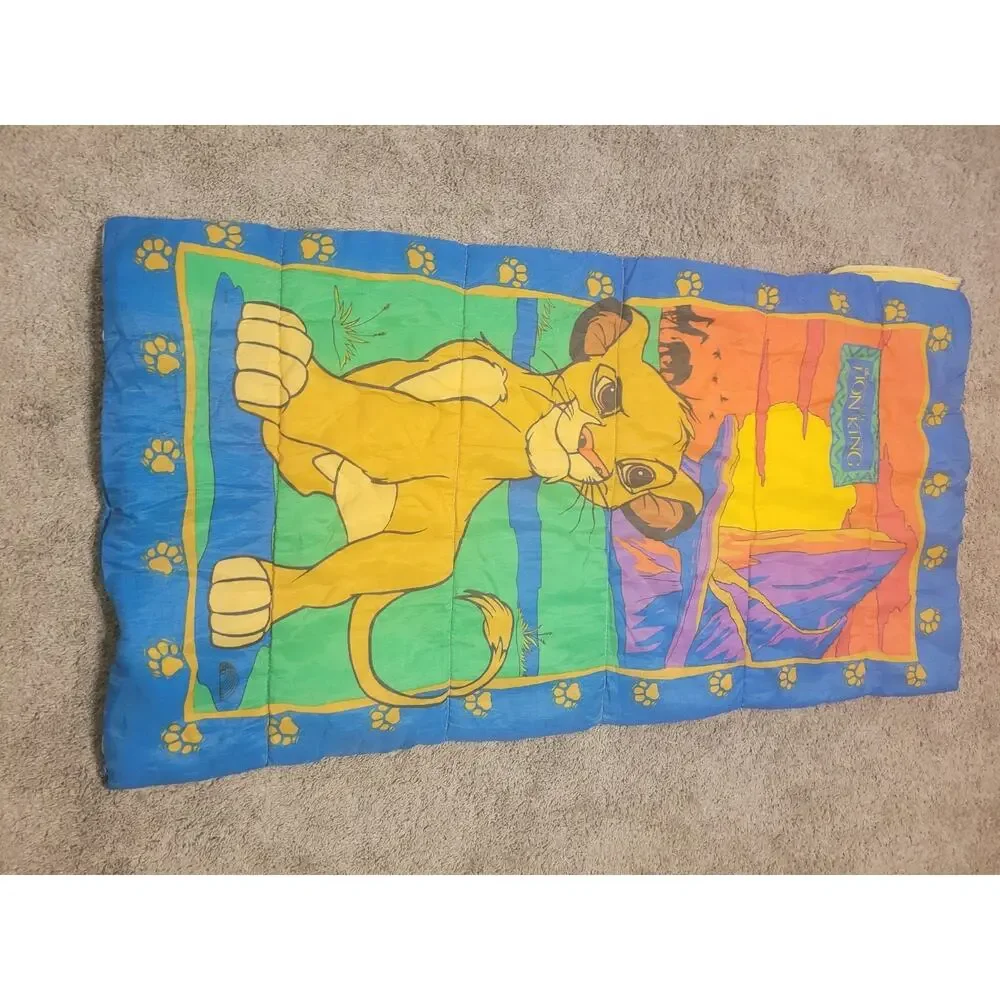 Vintage Disney The Lion King Simba 30x57” Children's Sleeping Bag
